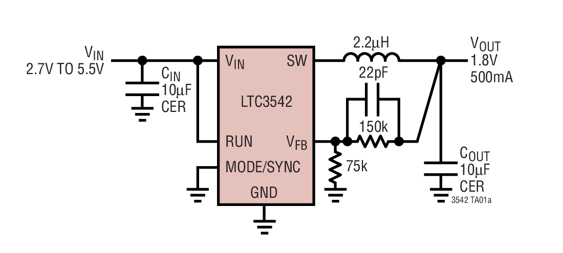 LTC3542Ӧͼһ